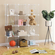 Storage Cube Unit – Metal Wire Mesh – Black – Interlocking Design with Large Capacity