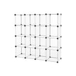 Shoe Rack – Plastic – Translucent White – Modular Interlocking 16-Cube Storage Unit