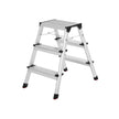 Folding Step Ladder – Aluminum – Lightweight – Multi-Purpose 2 x 3 Stages