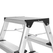 Folding Step Ladder – Aluminum – Lightweight – Multi-Purpose 2 x 3 Stages