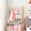 Baby Hangers – Velvet – Light Pink – Pack of 50 with Rose Gold Hooks