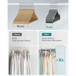 30-Pack Velvet Hangers – Velvet – Grey – Non-Slip with Shoulder Notches and Trouser Bar