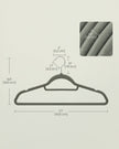 Velvet Hangers – Velvet – Black – Ultra Thin Non-Slip Design with Tie Organizer and 360-Degree Swivel Hook – 20 Pack