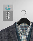Solid Wood Hangers – Maple – Dark Walnut – 20-Pack with Shoulder Notches and Trousers Bar