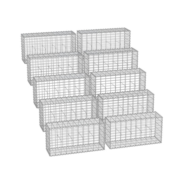 Gabion Cage – Galvanized Wire – 100 x 50 x 30 cm – Stone Retaining Structure