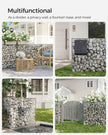 Gabion – Galvanized Steel – Silver – 100 x 80 x 30 cm, Mesh Size 10 x 5 cm