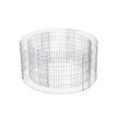 Round Metal Gabion Cage – Galvanised Steel – Silver – Rust-Resistant for Garden Decoration
