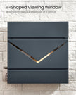 Wall-Mounted Mailbox – Steel – Anthracite Grey – With Lock and Viewing Window