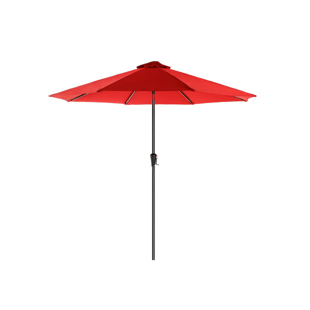 Patio Parasol – Polyester – Beige – Octagonal Canopy with Tilt and Crank Mechanism, UV50+ Sun Shade