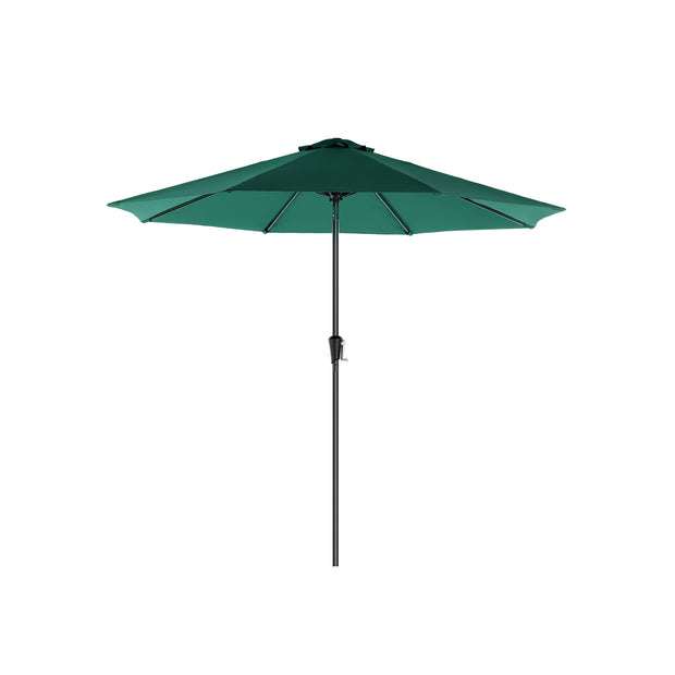 Patio Parasol – Polyester – Beige – Octagonal Canopy with Tilt and Crank Mechanism, UV50+ Sun Shade