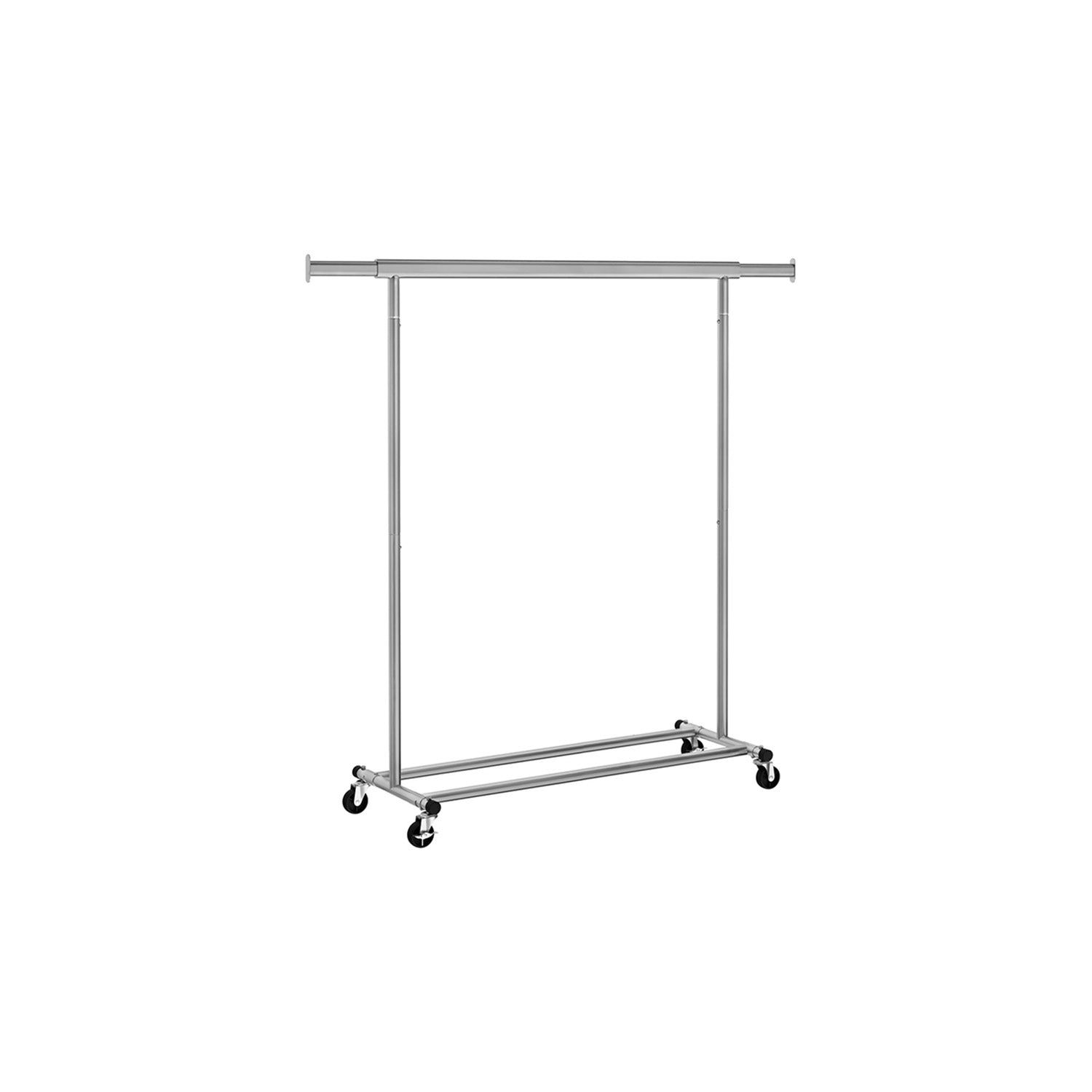 Clothing rack - on wheels - load capacity 90 kg - classic white
