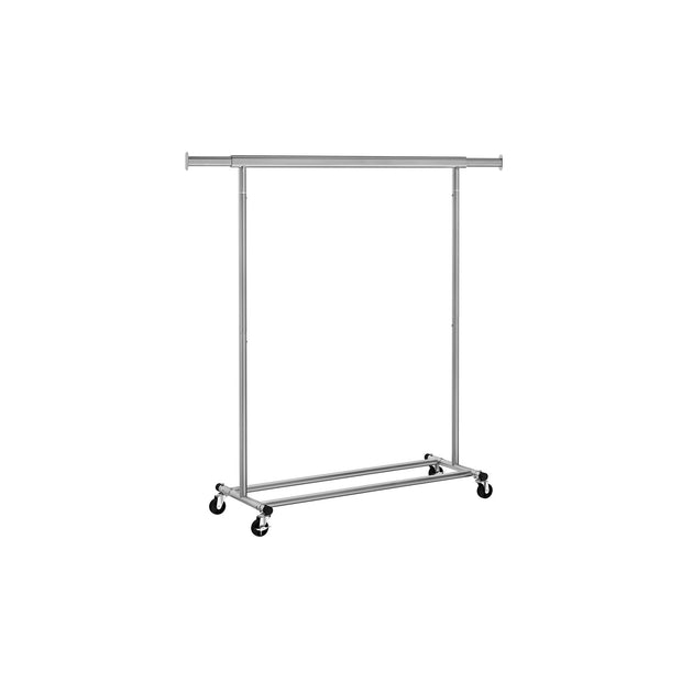 Heavy Duty Clothes Rack – Metal – Portable – Extendable Hanging Rail, 90 kg Load Capacity