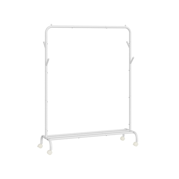 Clothes Rack – Heavy-Duty Metal – Ink Black – Extendable and Collapsible with Wheels