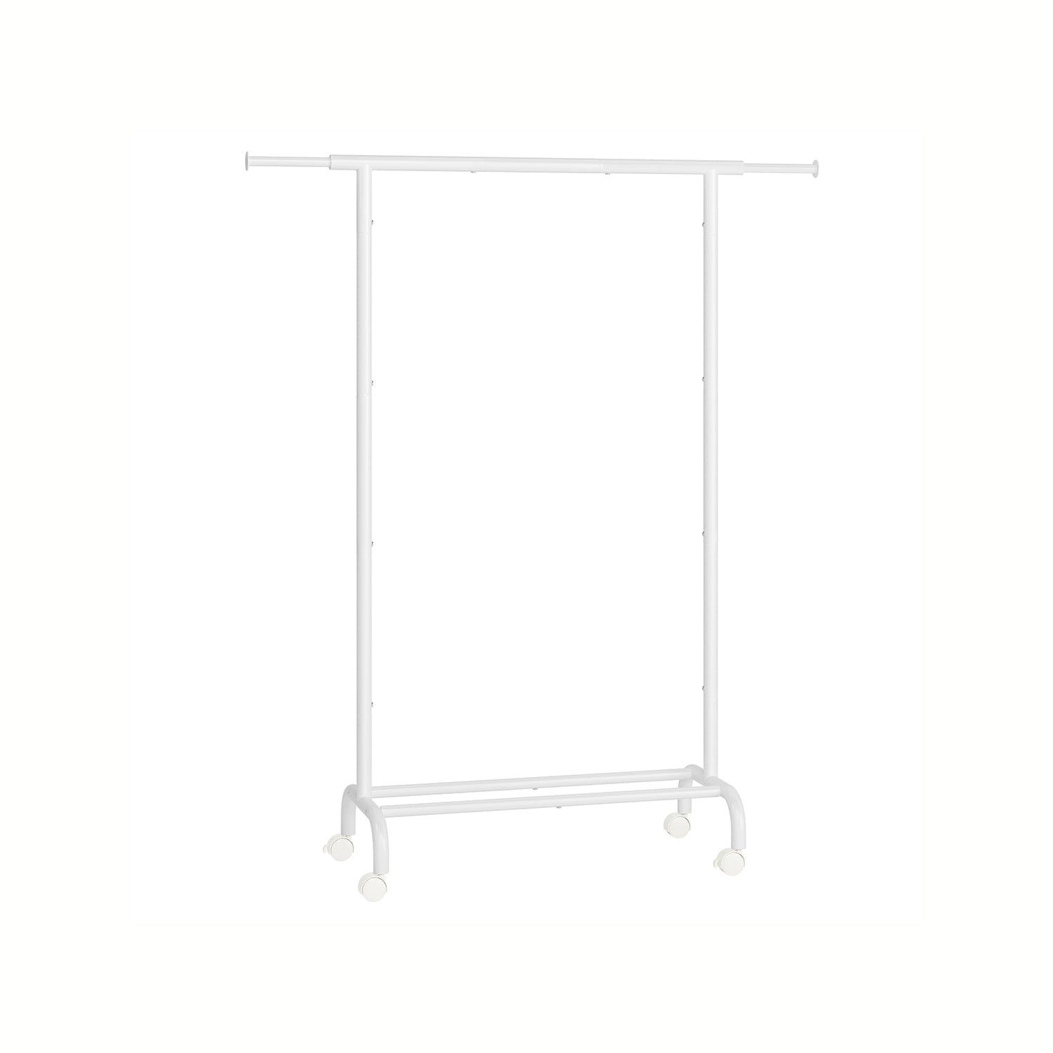 Clothing rack on wheels with a load capacity of up to 45 kg, ink black