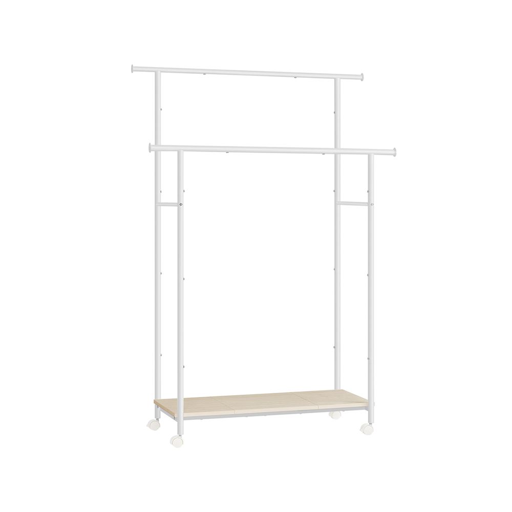 Clothing rack - On wheels - Vintage Brown & Ink -Zwart