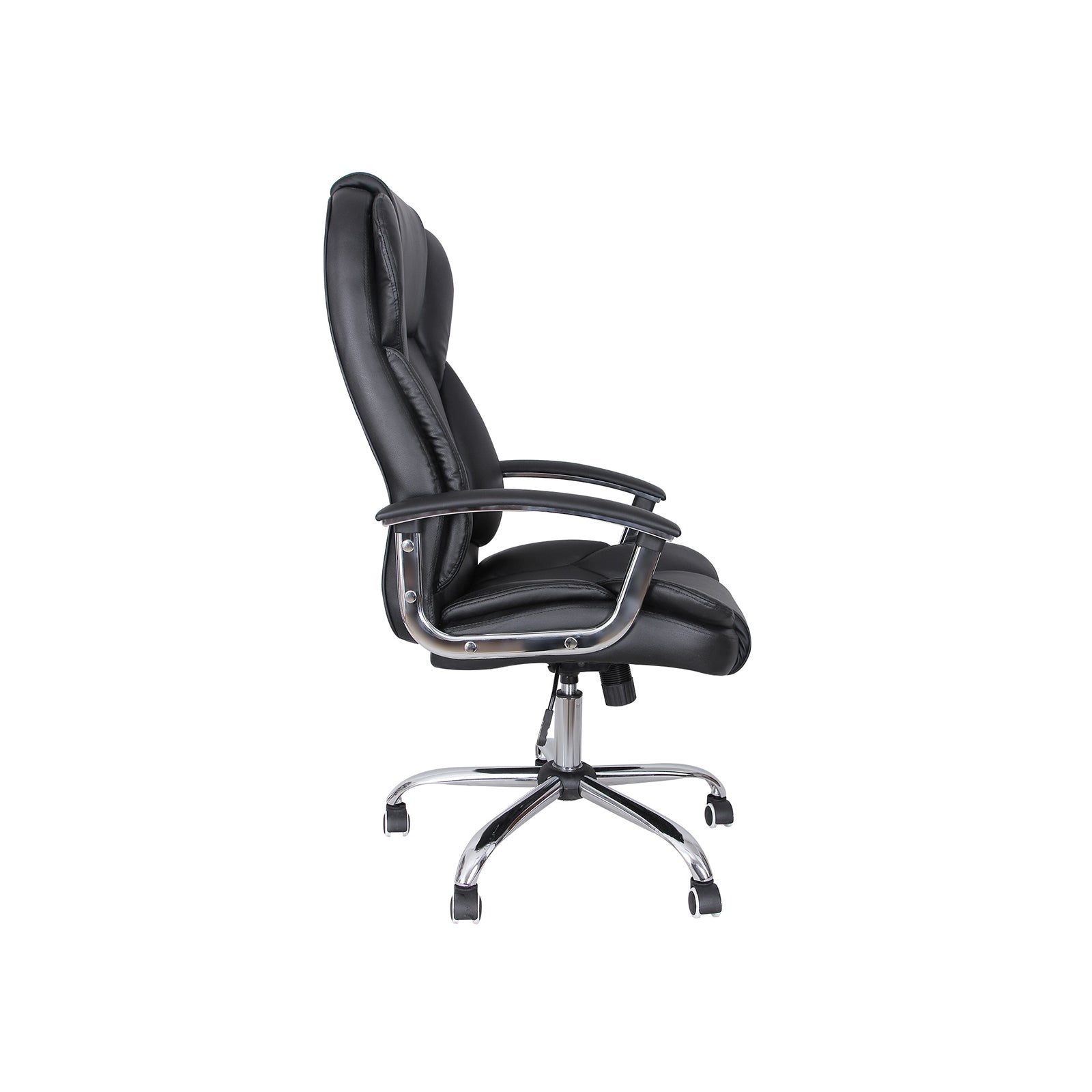 Executive Swivel Office Chair – PU Leather – Black – High Back with Tilt Function