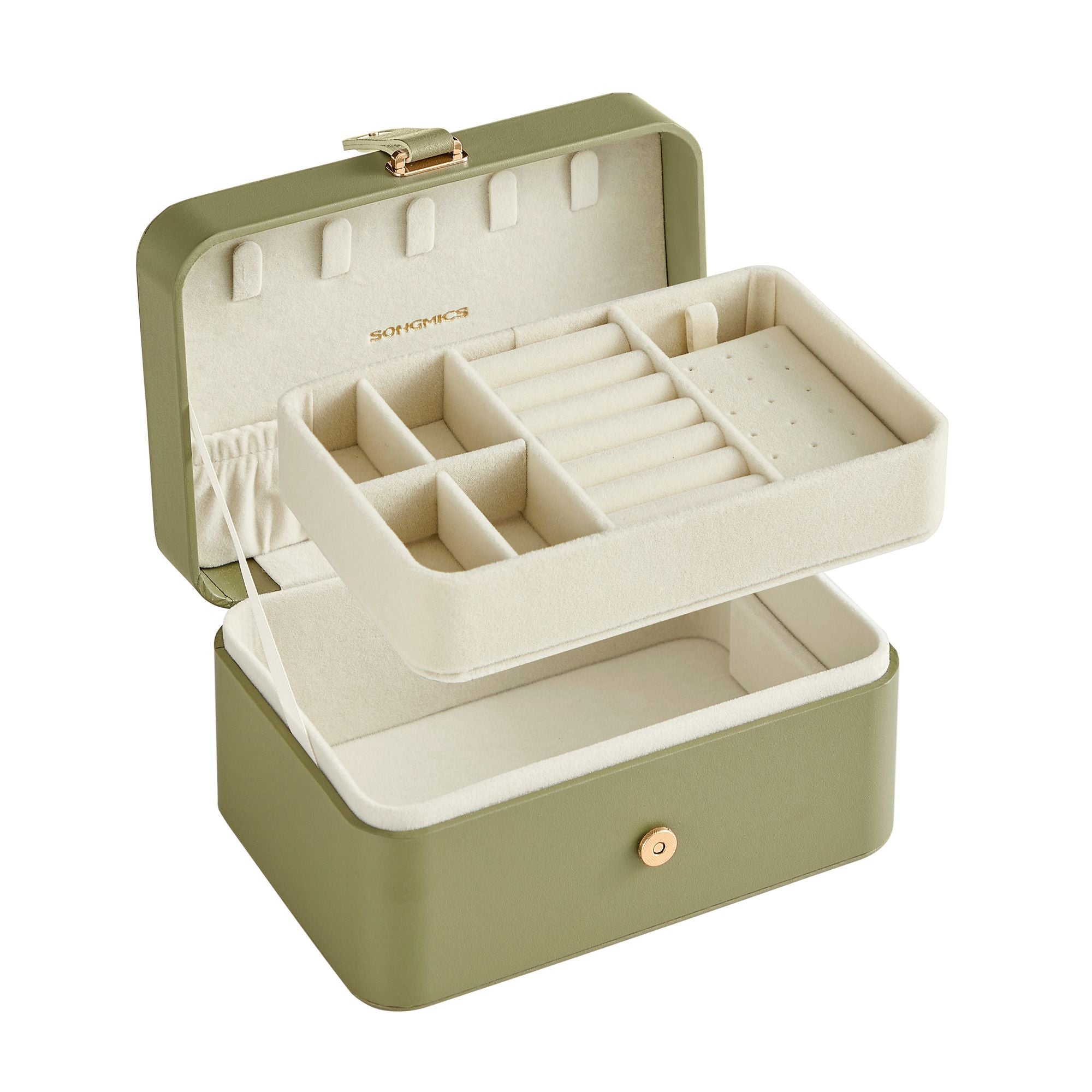 Jewellery Box – Portable – Small – 2-Layer Storage for Larger Accessories