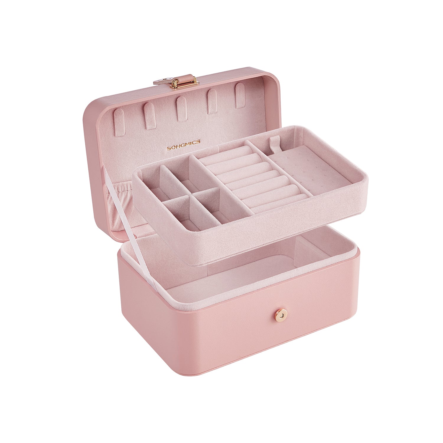 Jewellery Box – Portable – Small – 2-Layer Storage for Larger Accessories