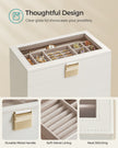 Jewellery Tray – Glass – Cloud White – 6-Tier Stackable Design