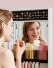 Jewellery Cabinet Organizer – Wood – White – Wall Mounted with LED Lights and Lockable Storage