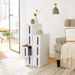 Rolling Storage Tower – PP – White and Grey – 4 Drawers, Space Saving Design