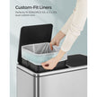 Heavy-Duty Drawstring Bin Bags – Plastic – White – Watertight, 180 Pieces (8-Gallon / 30L)