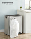 30L Drawstring Bin Liners – Robust Plastic – White – Custom-Fit, 45 Pieces Per Roll