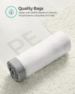 Heavy-Duty Drawstring Bin Bags – Plastic – White – Watertight, 180 Pieces (8-Gallon / 30L)