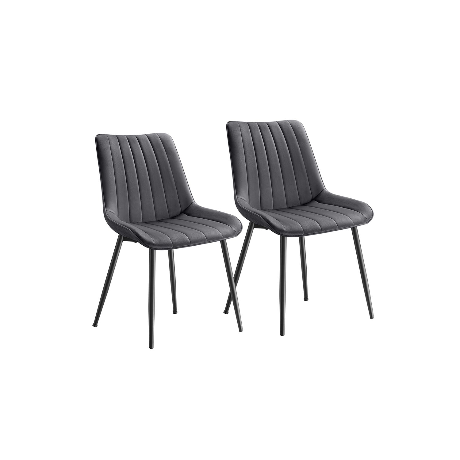 Dining room chair set of 2 caramel brown-ink black