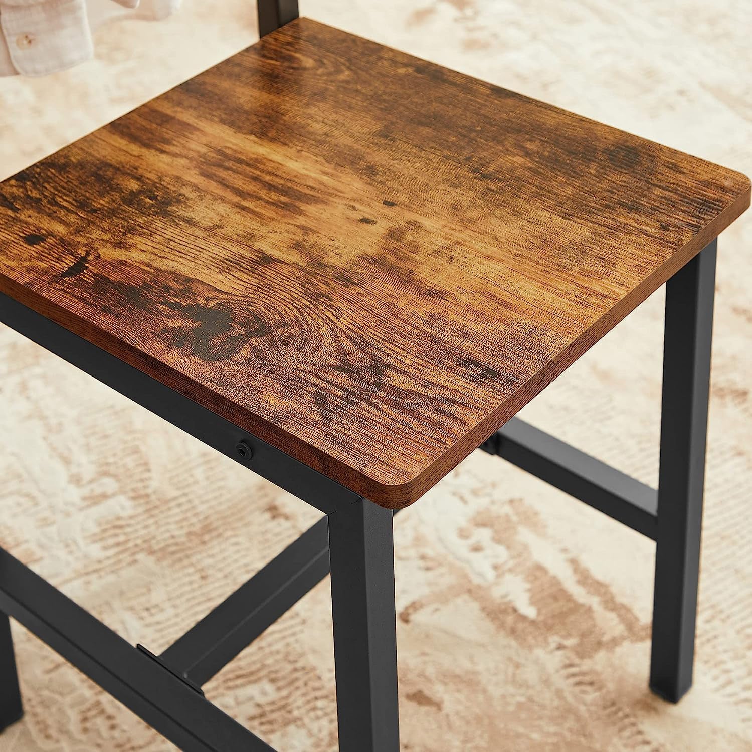 Dining Chair Set of 2 – Steel Frame – Industrial Style – Versatile for Dining Room, Living Room, Kitchen