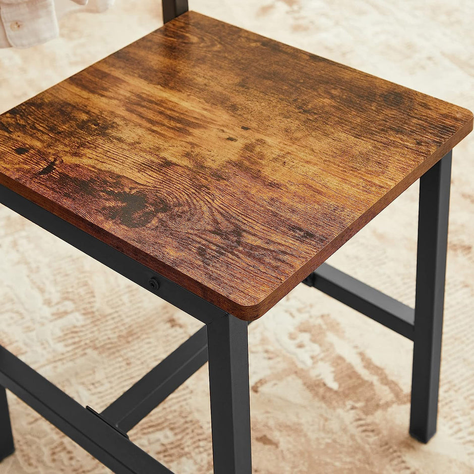 Dining Chair Set of 2 – Steel Frame – Industrial Style – Versatile for Dining Room, Living Room, Kitchen