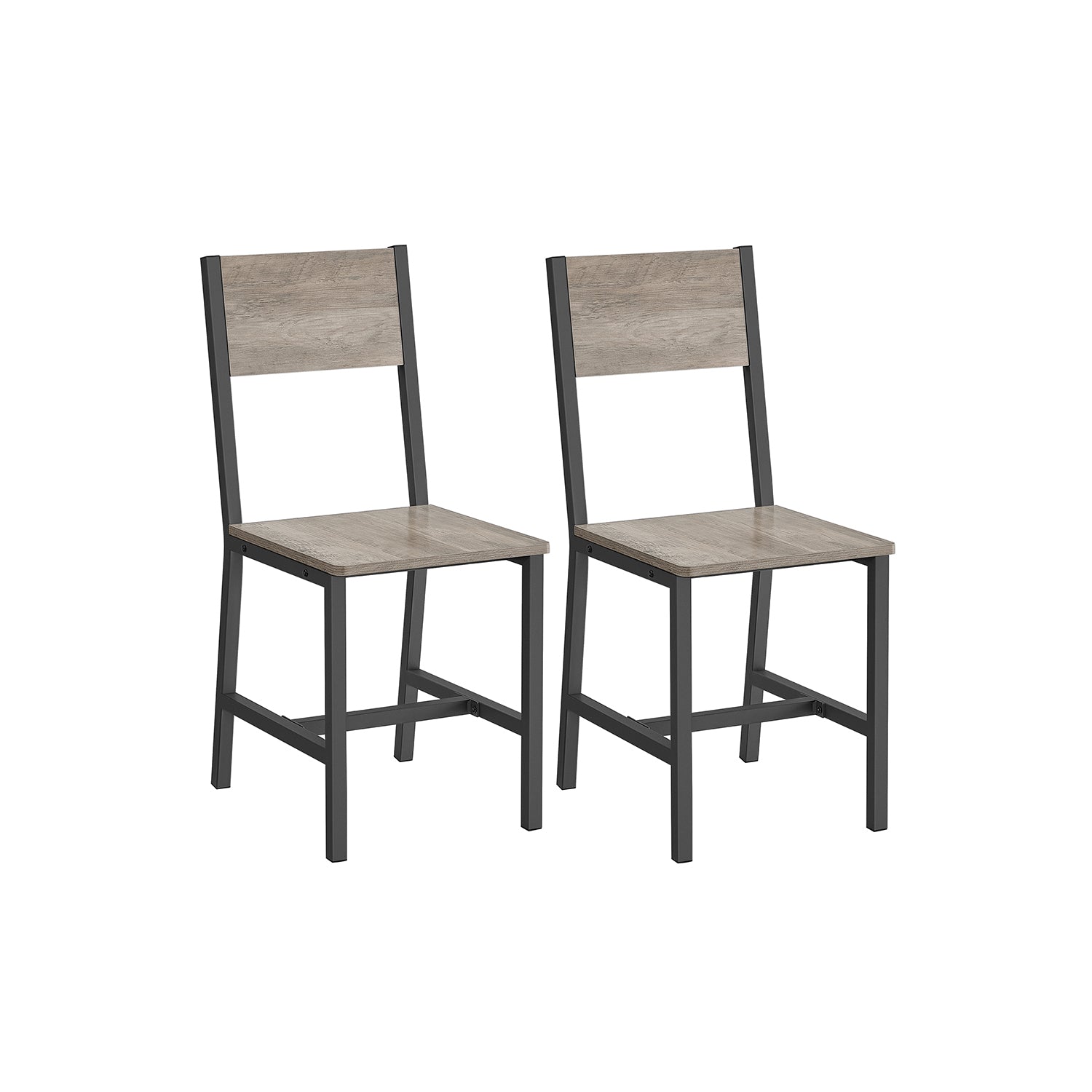 Dining Chair Set of 2 – Steel Frame – Industrial Style – Versatile for Dining Room, Living Room, Kitchen