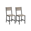Dining Chair Set of 2 – Steel Frame – Industrial Style – Versatile for Dining Room, Living Room, Kitchen