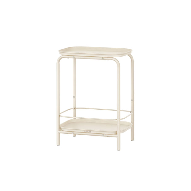 2-Tier Metal Side Table – Metal – Ink Black – Tray Surface