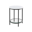 Coffee Table – Particleboard and Glass – Modern Minimalist – 2-Tier Design