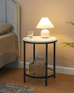 Coffee Table – Particleboard and Glass – Modern Minimalist – 2-Tier Design