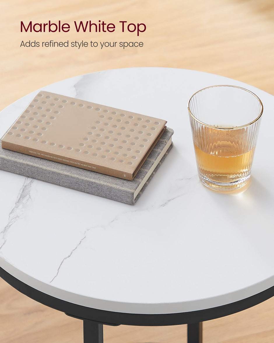 Coffee Table – Particleboard and Glass – Modern Minimalist – 2-Tier Design