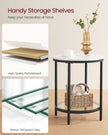 Coffee Table – Particleboard and Glass – Modern Minimalist – 2-Tier Design