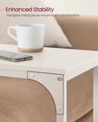 C-Shaped Side Table – Metal Frame – Industrial Style – Versatile for Living Room or Bedroom