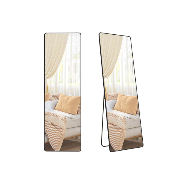 Full Length Mirror – Aluminium Alloy – Ink Black – Stand Accessory