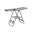 Foldable Clothes Drying Rack – Stainless Steel – Silver – Height-Adjustable Wings with 16 Metre Drying Space