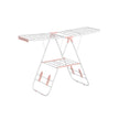 Foldable Clothes Drying Rack – Stainless Steel – Silver – Height-Adjustable Wings with 16 Metre Drying Space