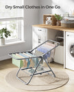 Foldable 2-Level Laundry Airer – Metal – Dove Grey – Space-Saving Design