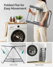 Foldable 2-Level Laundry Airer – Metal – Dove Grey – Space-Saving Design