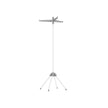Clothes Drying Rack – Stainless Steel – Silver – Foldable and Space-Saving with 3 Arms
