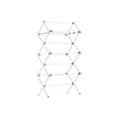 Foldable Clothes Airer – Steel – White – Compact Design for Indoor and Outdoor Use