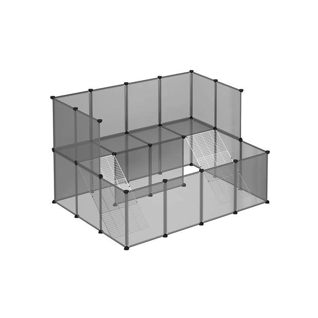 Pet Playpen – Plastic – Grey – Indoor DIY Expandable Design