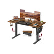 Height Adjustable Electric Standing Desk – Wood – Black – Ergonomic Design