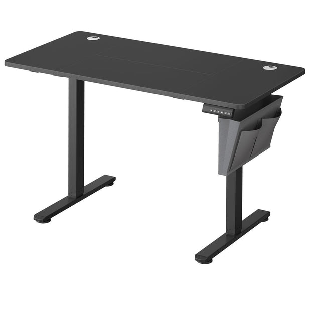 Height Adjustable Desk – Electric – Cloud White – 4 Memory Height Settings, Storage Pocket