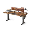 Electric Standing Desk – Engineered Wood – Cloud White – Height Adjustable with 4 Memory Settings and Storage Pocket